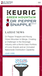 Mobile Screenshot of drpeppersnapplegroup.com